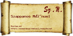 Szappanos Mánuel névjegykártya